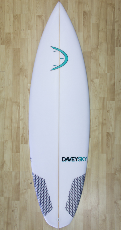DaveySKY Surfboards Turbo Ripper outline